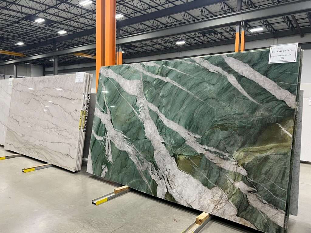 Natural Stone Slabs in a Warehouse