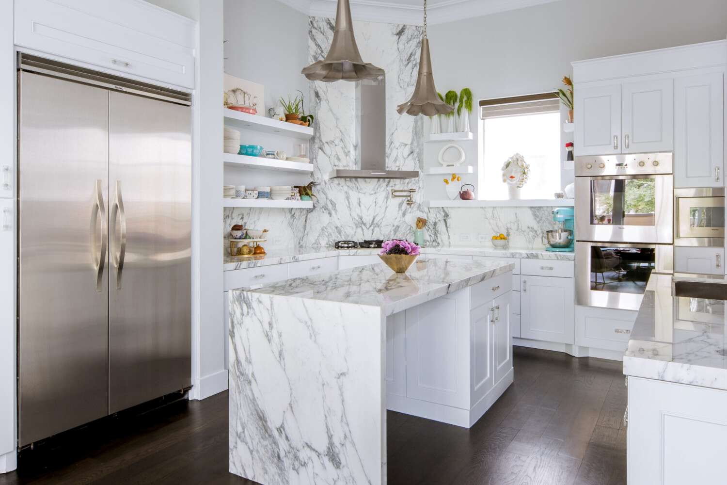 White Natural Stone Kitchen