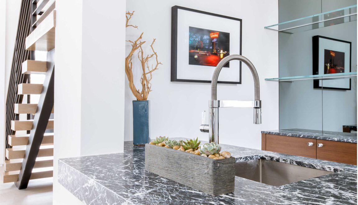 Nero levanto marble kitchen countertop